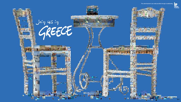 希腊旅游的宣传海报设计