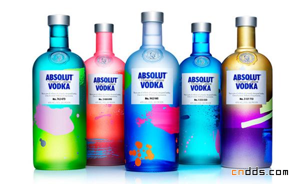 绝对伏特加 ABSOLUT VODKA 打造四百万瓶独特艺术瓶身