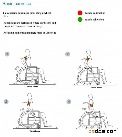 轮椅训练支架