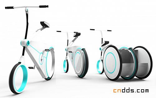 未来城市概念自行车
