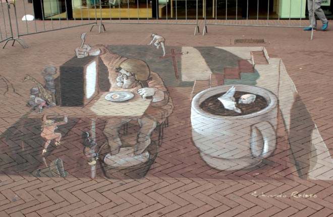 阿根廷艺术家Eduardo Relero街头3D绘画艺术