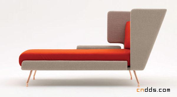 优雅实用的红色沙发设计