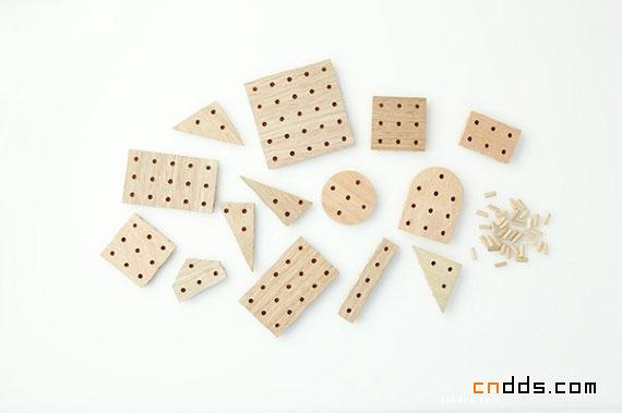 很有创意的儿童三维建筑积木