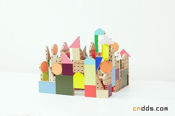很有创意的儿童三维建筑积木