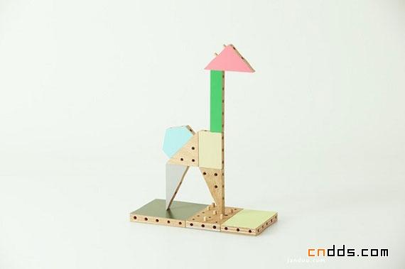 很有创意的儿童三维建筑积木