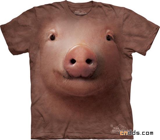 逼真的动物T-shirt