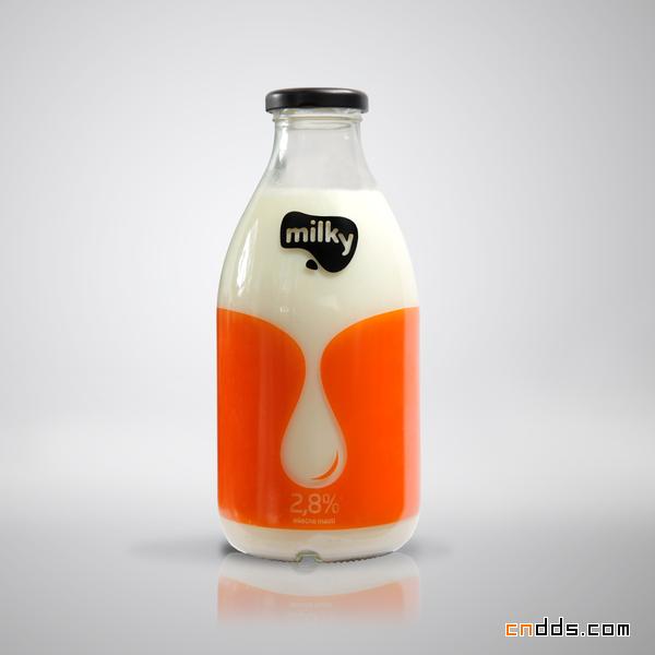 Milky品牌新颖独特包装设计