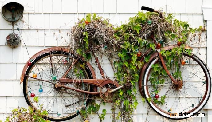 创意旧自行车环保再利用设计