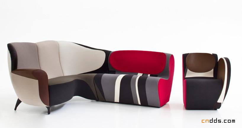 意大利设计师五颜六色的沙发设计