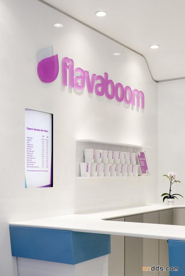 Flavaboom酸奶冰淇凌店室內(nèi)設計