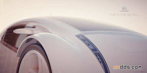 Lexus 创意汽车渲染效果