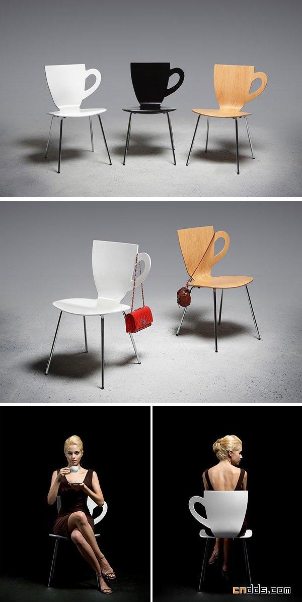 创意的咖啡杯座椅