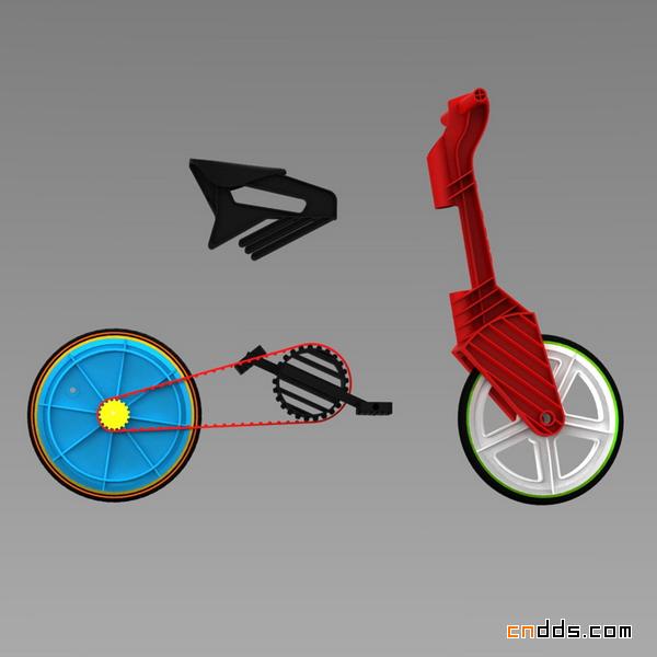 可循环塑料自行车设计