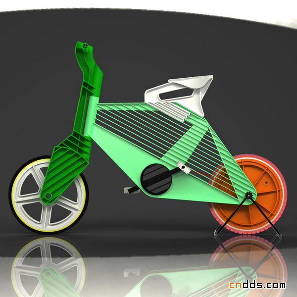 可循环塑料自行车设计