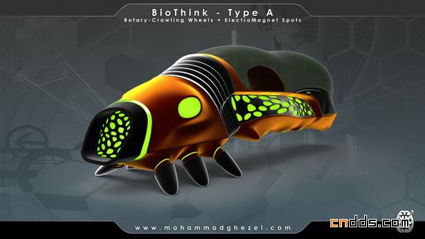 可爱的虫虫未来概念车BioThink