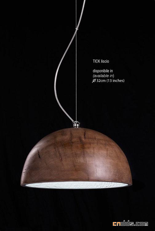 手工制作的木质吊灯-Tick系列产品