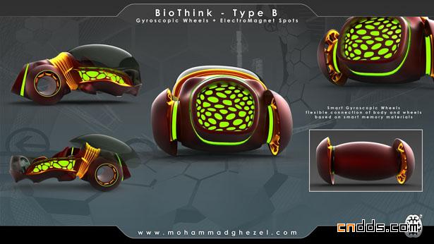 可爱的虫虫未来概念车BioThink