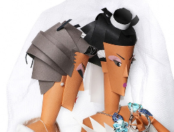 创意纸人珠宝广告