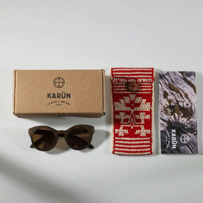 厚朴里的真实 Karun包木太阳镜整体包装