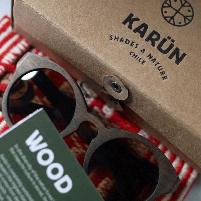 厚朴里的真实 Karun包木太阳镜整体包装