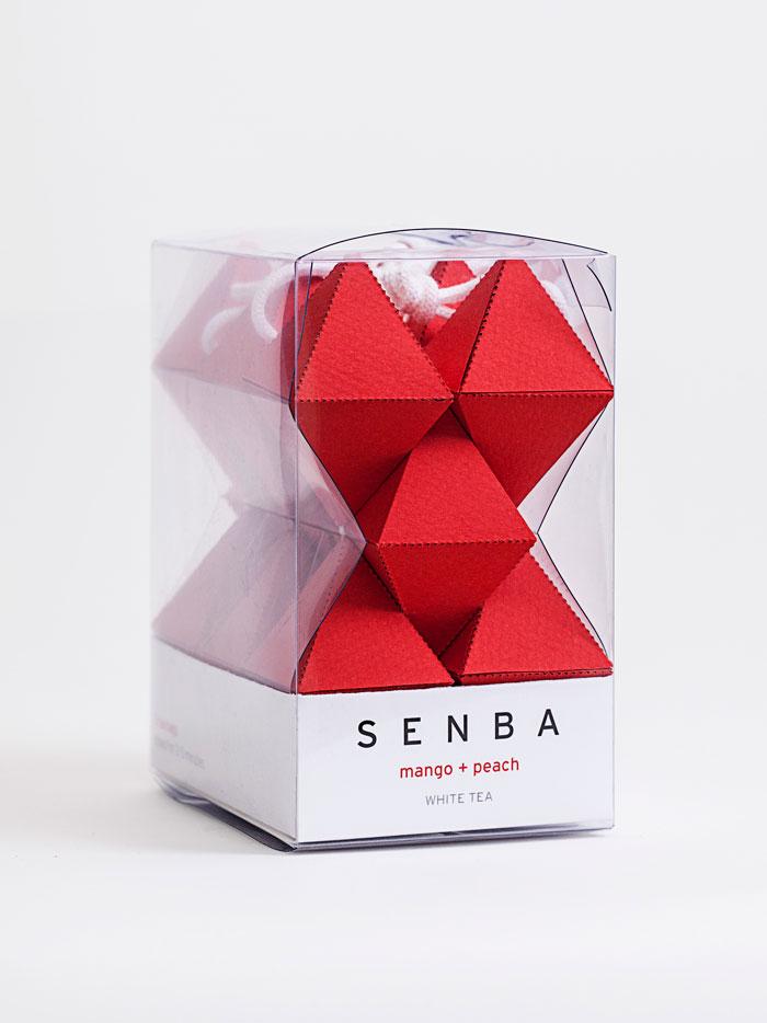 祈祷和平长寿的Senba概念茶包装