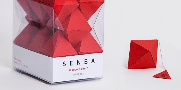 祈祷和平长寿的Senba概念茶包装