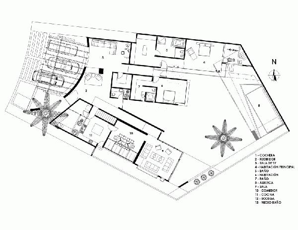 墨西哥Y型住宅設計