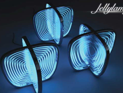 荧光照明水母台灯设计