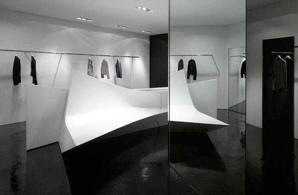 neil barrett品牌shop in shop概念店铺设计