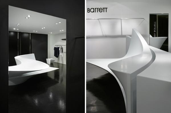 neil barrett品牌shop in shop概念店铺设计