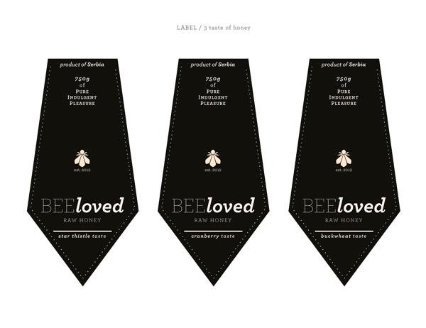 BEEloved蜂蜜包装设计：不规则多棱切割的华丽与诱惑