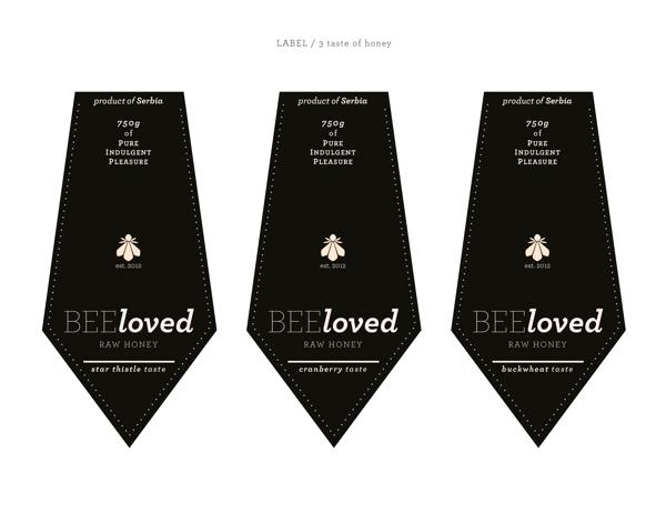 BEEloved蜂蜜包裝設計：不規則多棱切割的華麗與誘惑