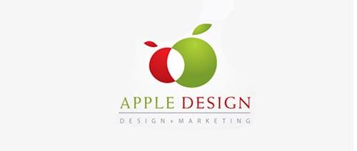 苹果相关的logo设计