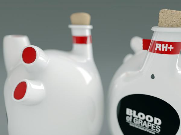 法國BLOOD of GRAPES品牌葡萄酒特色包裝設計