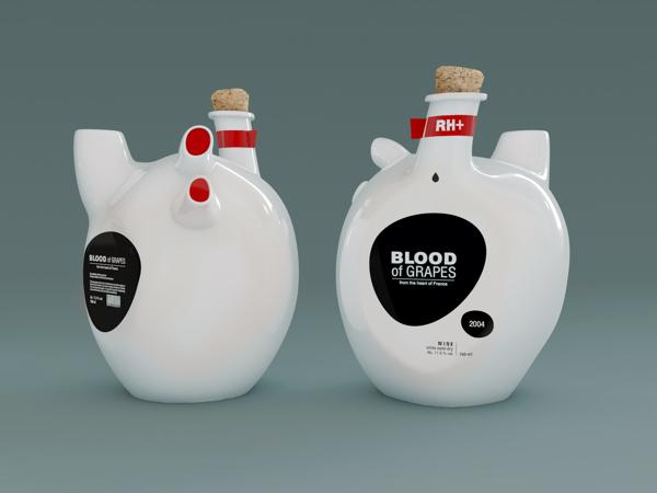 法國BLOOD of GRAPES品牌葡萄酒特色包裝設計