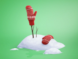 再见帽子，再见冬天：Antoshka儿童商场广告