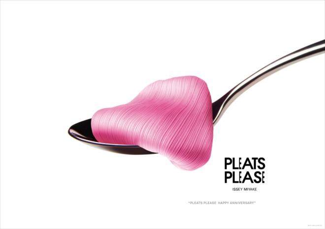 Pleats Please (三宅褶皱)20周年纪念广告