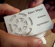 迷人的白色名片