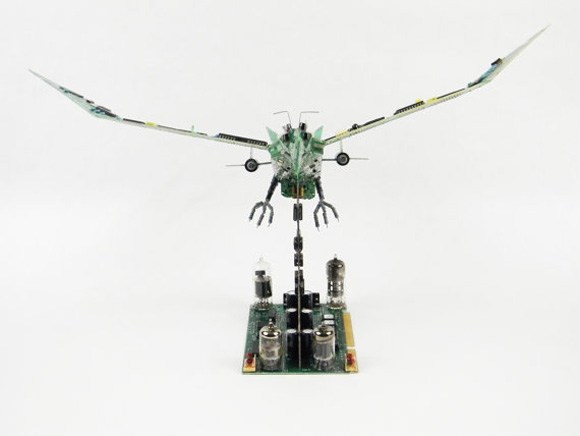 廢舊電路板創作的系列藝術品