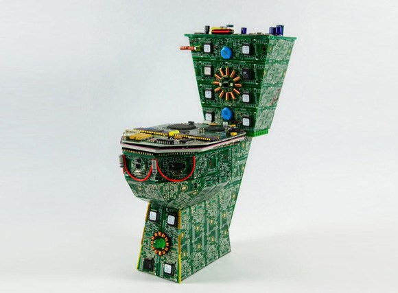 廢舊電路板創作的系列藝術品