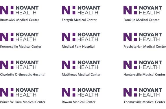 Novant健康诊所品牌形象设计