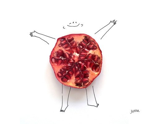 古奥思成北京网站建设推荐欣赏－水果当画的有趣小插画。