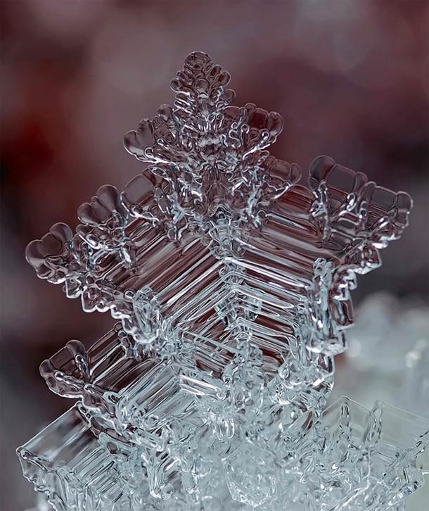 Andrew Osokin微距攝影：精美的雪花