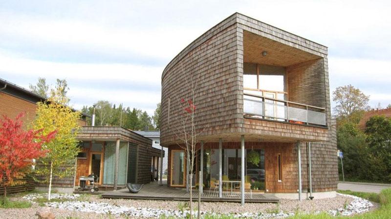 Olavi Kopose芬兰埃斯波的螺旋形住宅