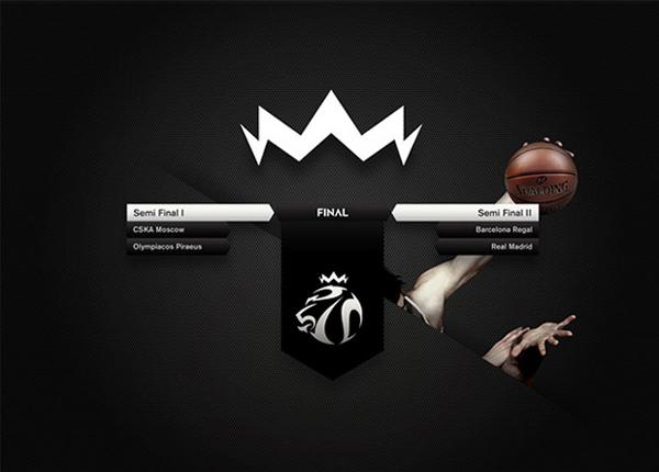 2013欧洲篮球冠军联赛四强赛标志-中国设计网