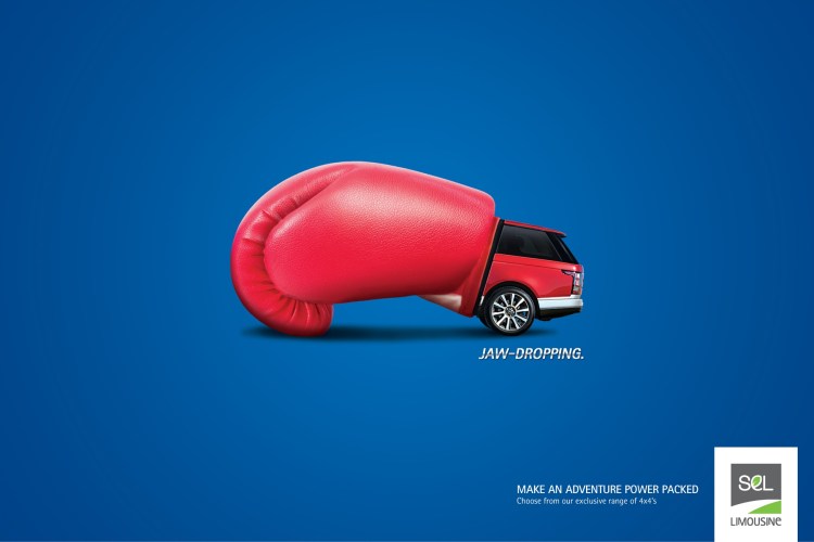 阿拉伯SEL轿车广告设计
