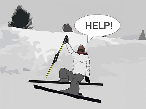 SOS安全滑雪杖