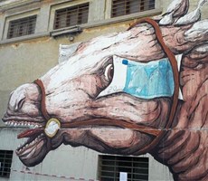 意大利街头艺术家Ericailcane作品欣赏