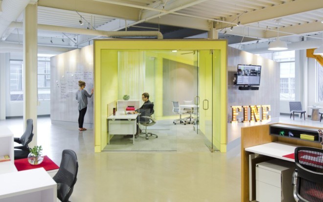 波特蘭FINE Design Group開放式辦公空間設計