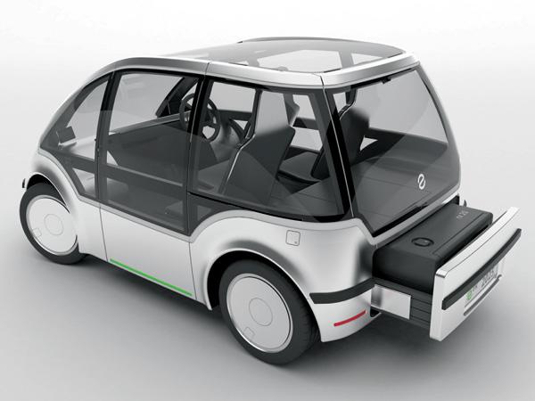 改變汽車電池容量的erx電動汽車概念